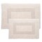 Hastings Home 2-piece 100-percent Cotton Bathmat, Reversible, Soft, Absorbent Bathroom Rugs, Ivory 261848ABX - alternate 3
